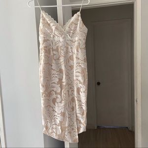 Beautiful beige and white dress